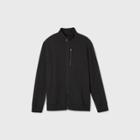 Men's Tall Standard Fit Full Zip Fleece Sweatshirt - Goodfellow & Co Black