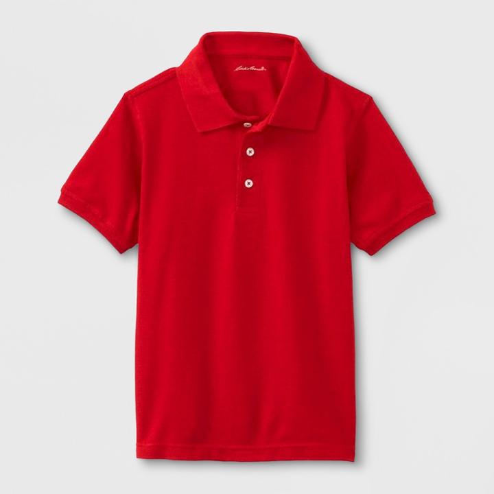 Eddie Bauer Boys' Polo Red 10-12,