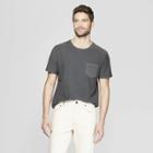 Men's Jacquard Regular Fit Short Sleeve Textured T-shirt - Goodfellow & Co Essential Gray
