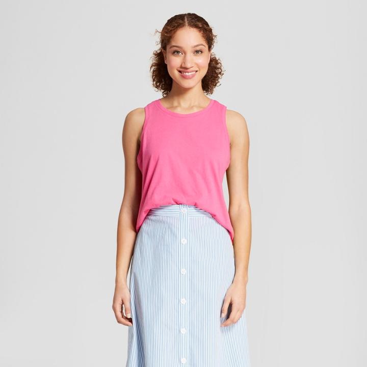 Women's Cotton Tank Top - A New Day Pink