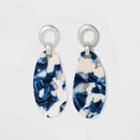 Ring And Acetate Oval Earrings - A New Day Gold, Women's,