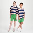 Kids' Rugby Striped Long Sleeve Polo Shirt- Art Class Pink/navy