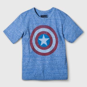 Boys' Captain America Graphic Logo T-shirt,