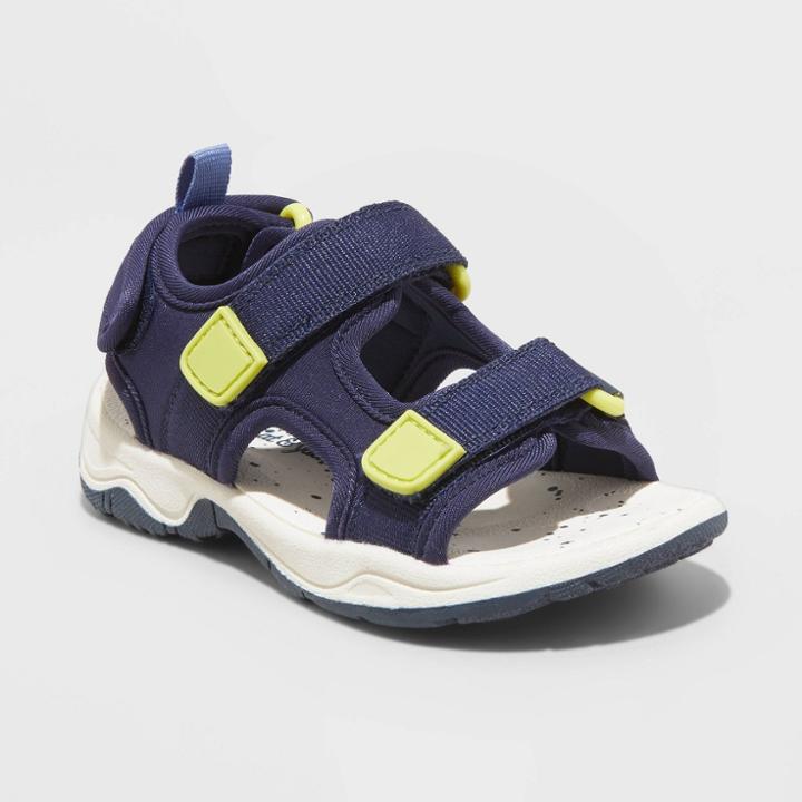 Toddler Brent Ankle Strap Fisherman Sandals - Cat & Jack Navy Blue