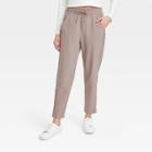 Women's Stretch Woven Taper Pants - All In Motion Dark Brown