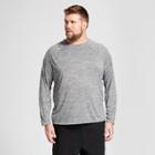 Men's Big & Tall Long Sleeve Tech T-shirt - C9 Champion - Thundering Gray Heather