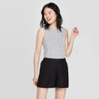 Women's Easy Fit Sleeveless Crewneck Tank Top - A New Day Gray