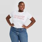 Grayson Threads Women's Plus Size It's Beginning To Look Like Cocktails Short Sleeve Graphic T-shirt - White