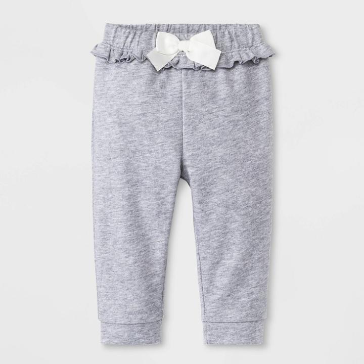 Baby Girls' Terry Jogger Pants - Cat & Jack Heather Gray Newborn, Girl's