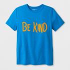 Boys' Adaptive Short Sleeve Be Kind Graphic T-shirt - Cat & Jack Blue