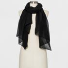 Women's Woven Light Weight Oblong - A New Day Black