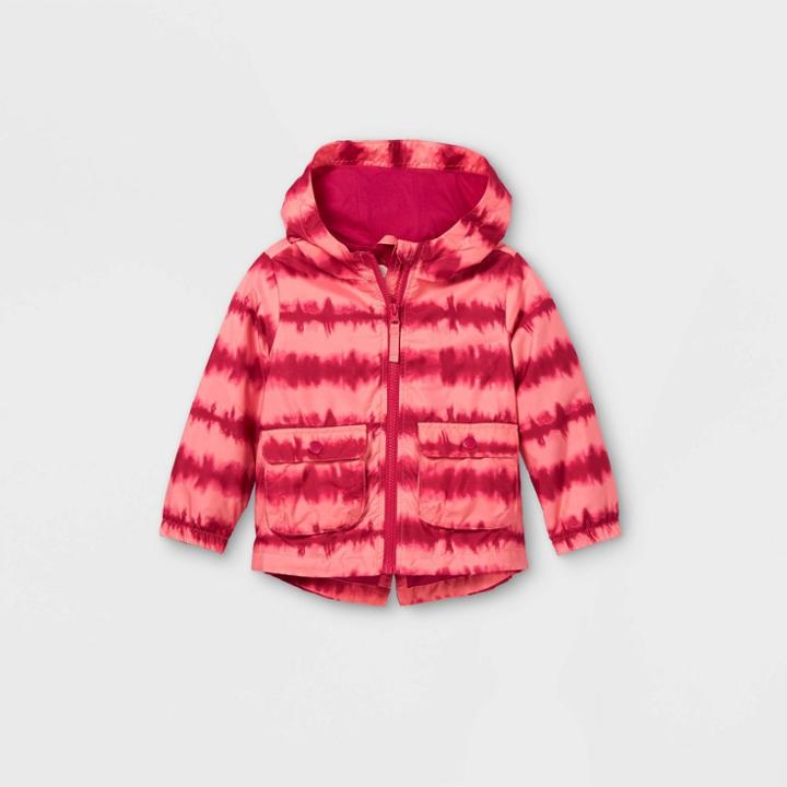 Toddler Girls' Tie-dye Windbreaker Jacket - Cat & Jack Pink