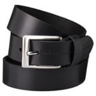 Men's Skinny Stitched Belt - Goodfellow & Co Black, Size: