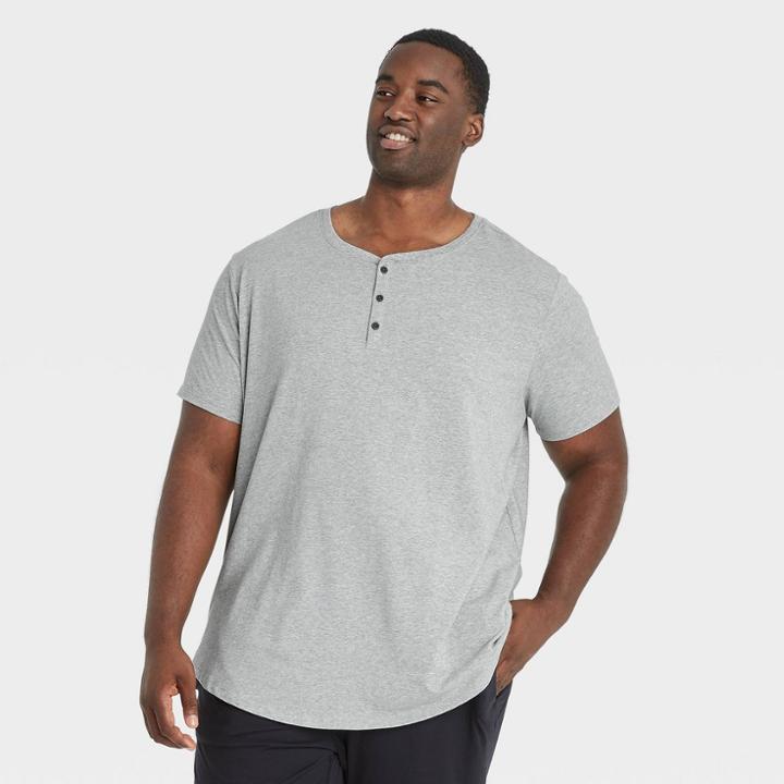 Men's Big & Tall Supima Cotton T-shirt - All In Motion Gray