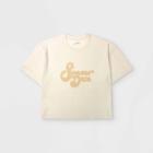 Women's Plus Size Short Sleeve Summer Daze Graphic T-shirt - Universal Thread Cream 2x, Women's, Size: