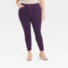 Women's Plus Size High-rise Skinny Jeans - Ava & Viv Purple