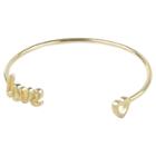 Journee Collection 1/100 Ct. T.w. Journee Round Cut Diamond Pave Set Love Bangle Bracelet In Sterling