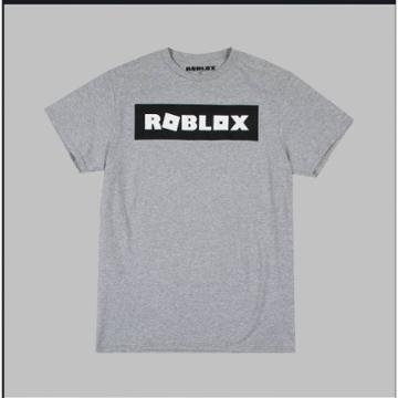 Men's Roblox Logo Short Sleeve Graphic T-shirt - Gray