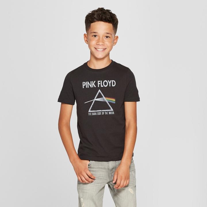 Junk Food Men's Pink Floyd Short Sleeve 1972 Tour Graphic T-shirt - Black