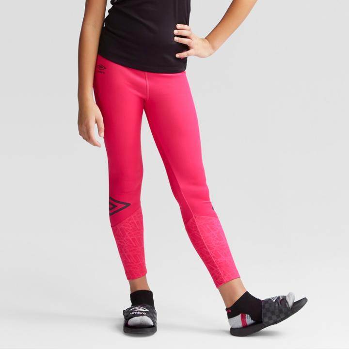 Umbro Girls' Printed Leggings - Pink