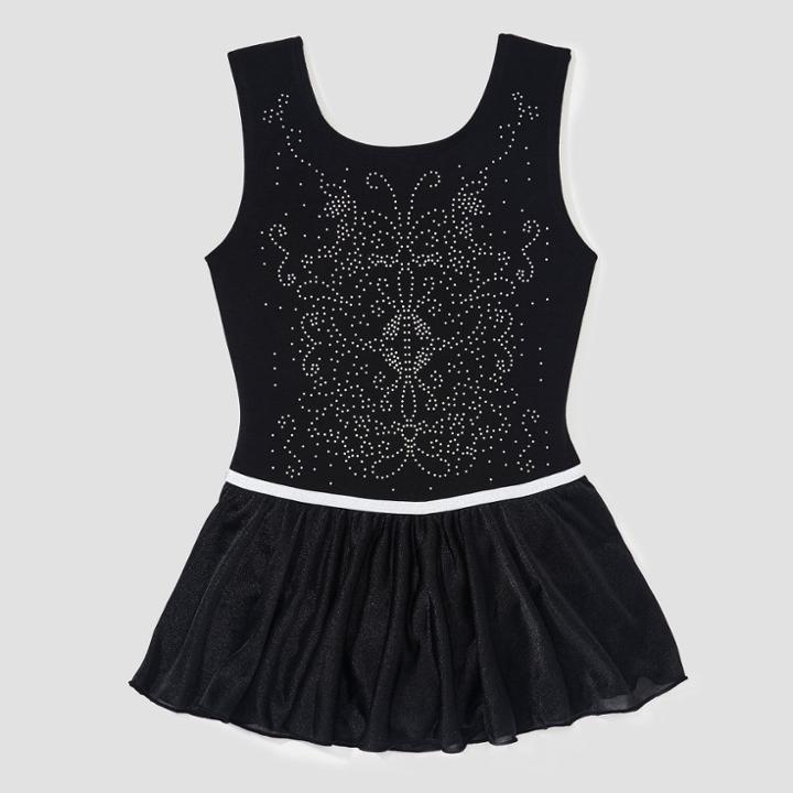 Freestyle By Danskin Girls' Tank Skirtall - Black