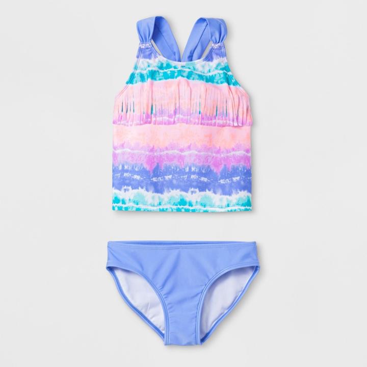 Girls' Mermaid Dreams Tankini Set - Cat & Jack Xs,