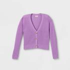 Girls' Short Button Cardigan - Cat & Jack Purple