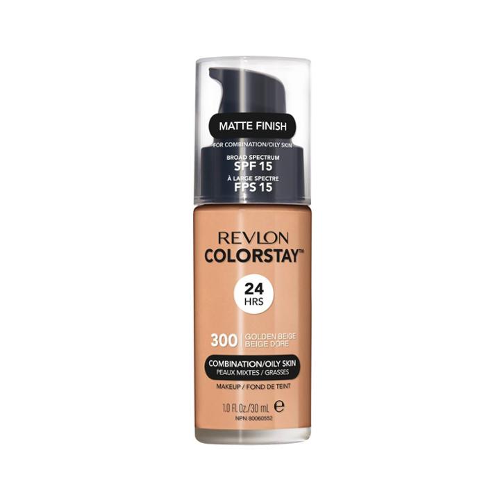 Revlon Colorstay Makeup For Combination/oily Skin With Spf 15 300 Golden Beige, Adult Unisex
