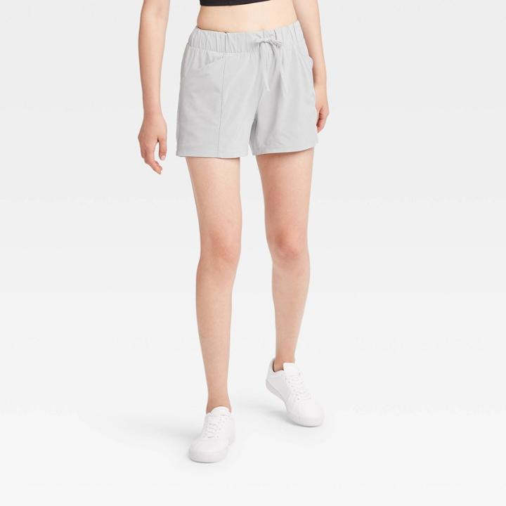 Women's Move Stretch Woven Shorts 4 - All In Motion Gray