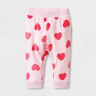 Baby Girls' Heart Jogger Pants - Cat & Jack Pink Newborn