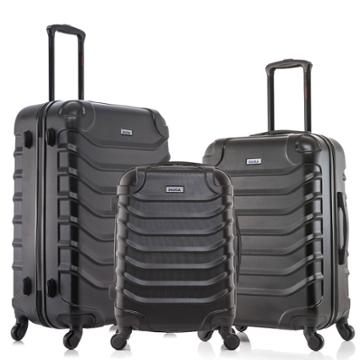 Inusa Endurance Lightweight Hardside Checked Spinner Luggage Set
