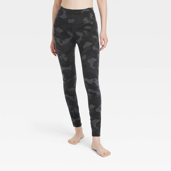 Women's Brushed Sculpt High-rise Leggings - All In Motion Heathered Gray