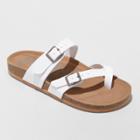 Women's Wide Width Mad Love Prudence Footbed Sandal - White 11w,