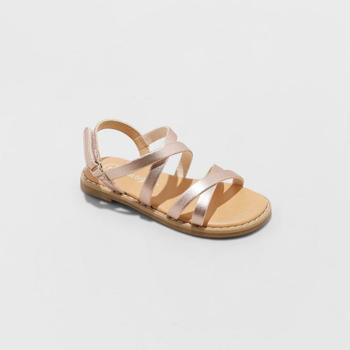 Toddler Girls' Mabyn Slide Sandals - Cat & Jack Rose Gold
