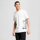 Men's Split Hem Short Sleeve Graphic T-shirt - Jackson White