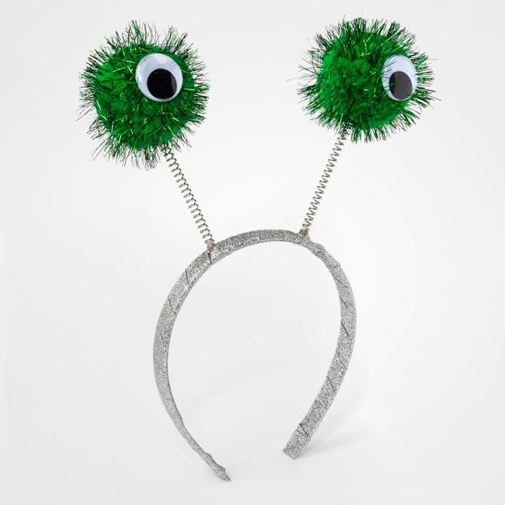 Girls' Springy Monster Eyes Headband - Cat & Jack Green