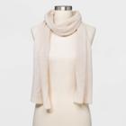 Women's Cashmere Scarf - A New Day Oatmeal Heather, Brown