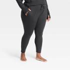 Women's Plus Size Modal Tapered Joggers - All In Motion Black
