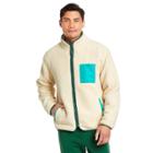 Men's Big & Tall Contrast Pocket Sherpa Jacket - Lego Collection X Target Cream