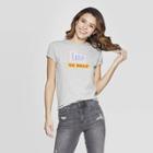 Women's Short Sleeve Love Ya Self T-shirt - Mighty Fine (juniors') - Heather Gray