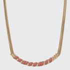 Snake Chain Necklace - A New Day Rust, Red