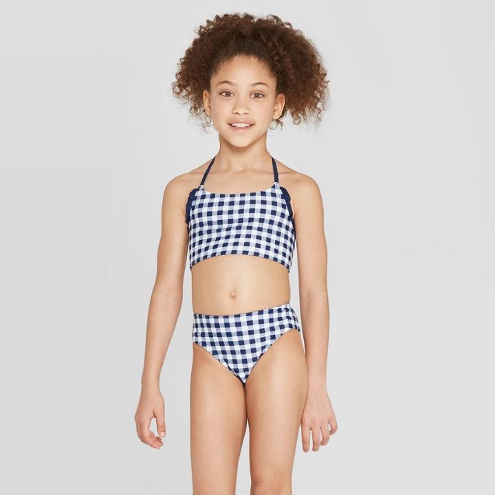 Target Girls' Gingham Family Bikini