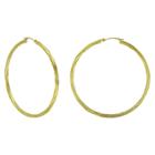 Target Women's Gold Plated Twisted Hoop
