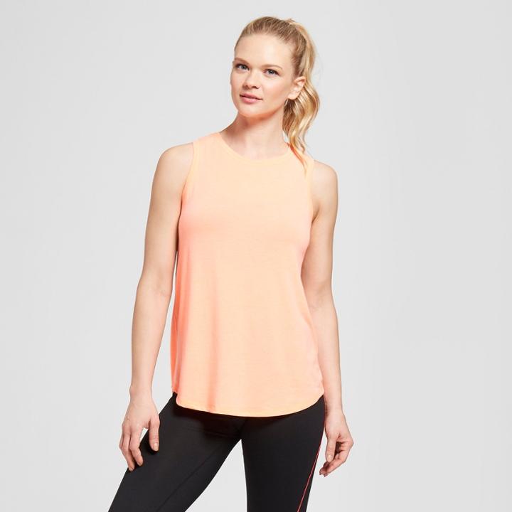 Women's Active Tank Top - C9 Champion Orange Sorbet Heather