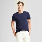 Men's Standard Fit Short Sleeve Sensory Friendly Crew T-shirt - Goodfellow & Co Xavier Navy