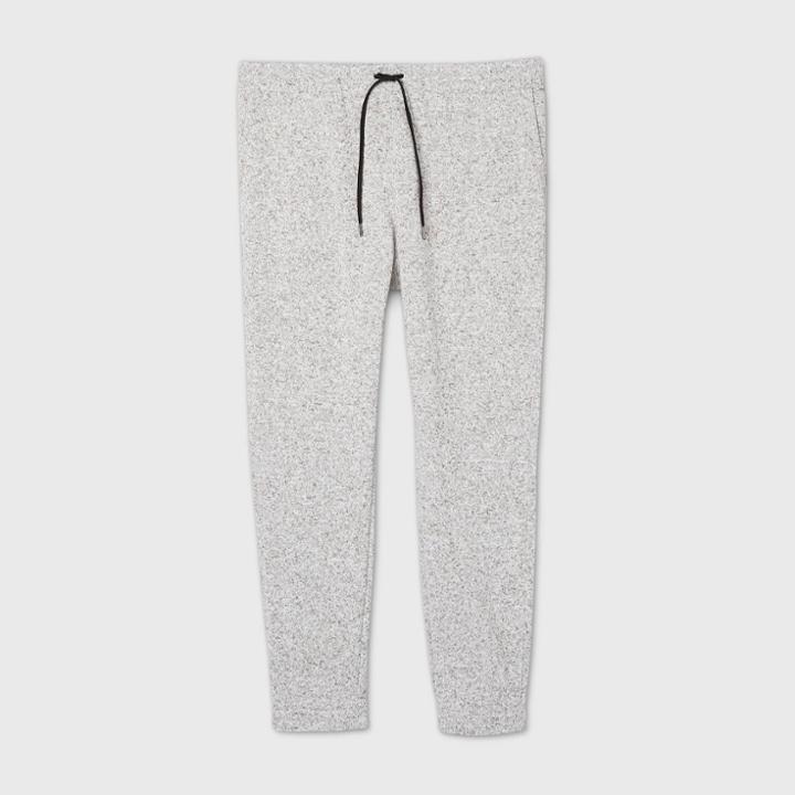 Men's Big & Tall Sweater Fleece Jogger Pants - Goodfellow & Co Light Gray Heather 3xb, Light Gray Grey