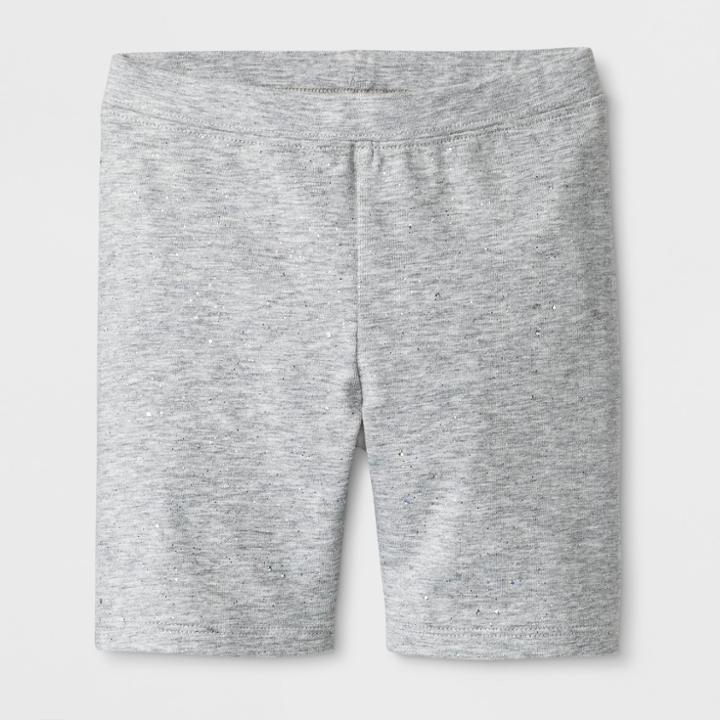 Toddler Girls' Biker Shorts - Cat & Jack Heather Gray