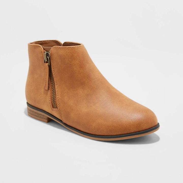 Girls' Judi Booties - Cat & Jack Cognac