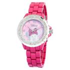 Women's Disney Minnie Mouse Enamel Sparkle Watch - Pink,