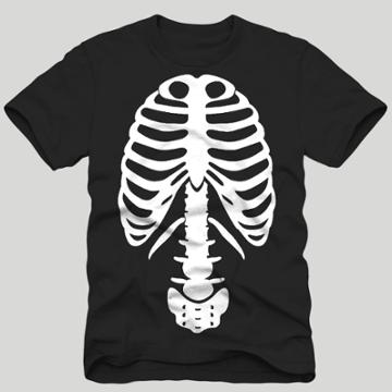 C-life Men's Skeleton Short Sleeve T-shirt - Black